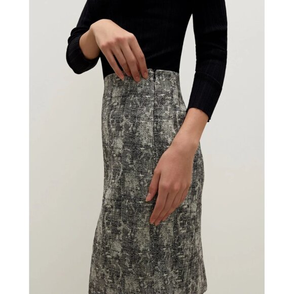 M.M Lafleur The Noho Skirt Crackle Womens Size 14 Minimalist Classic Capsule - Picture 2 of 9